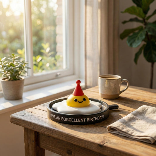 Grappig Verjaardagscadeau Spiegelei Eggcellent Birthday Cadeau voor Vriendin Bureau Decoratie